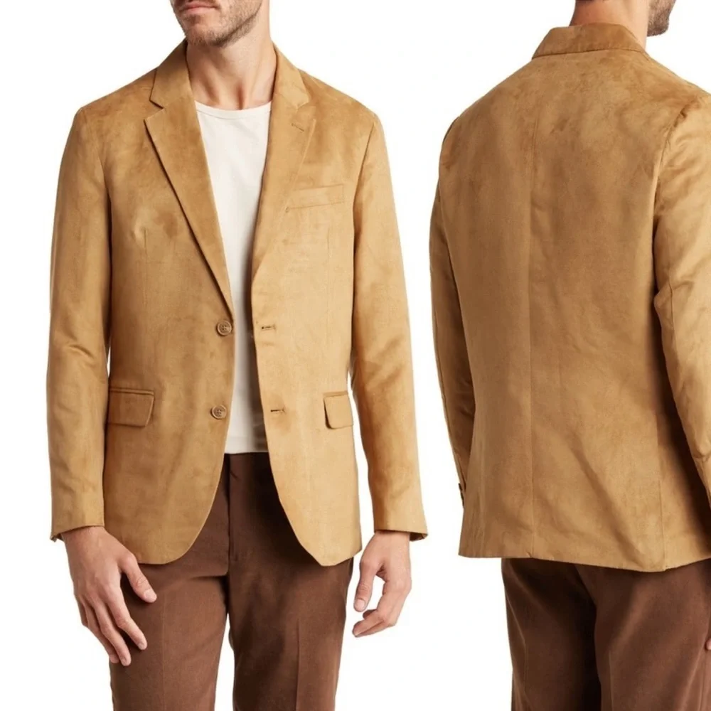 Vince Camuto Men’s Blake Camel Faux Suede Sport Coat NWT Size XL